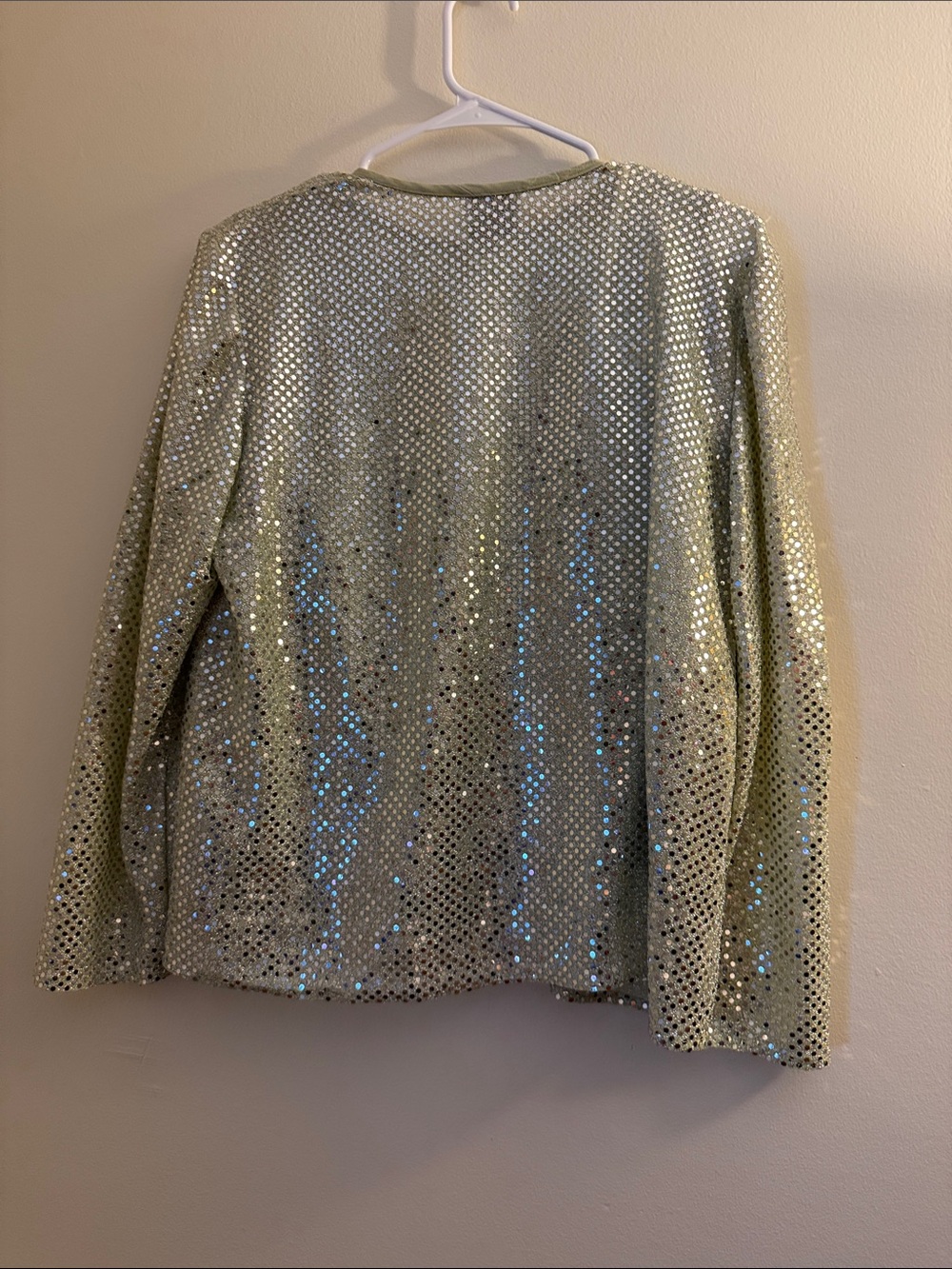 R&M RICHARDS Green Sparkle Jacket & Tank Set - Picture 2 of 5